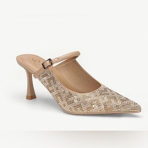 Cosy Island gold and tan Mules